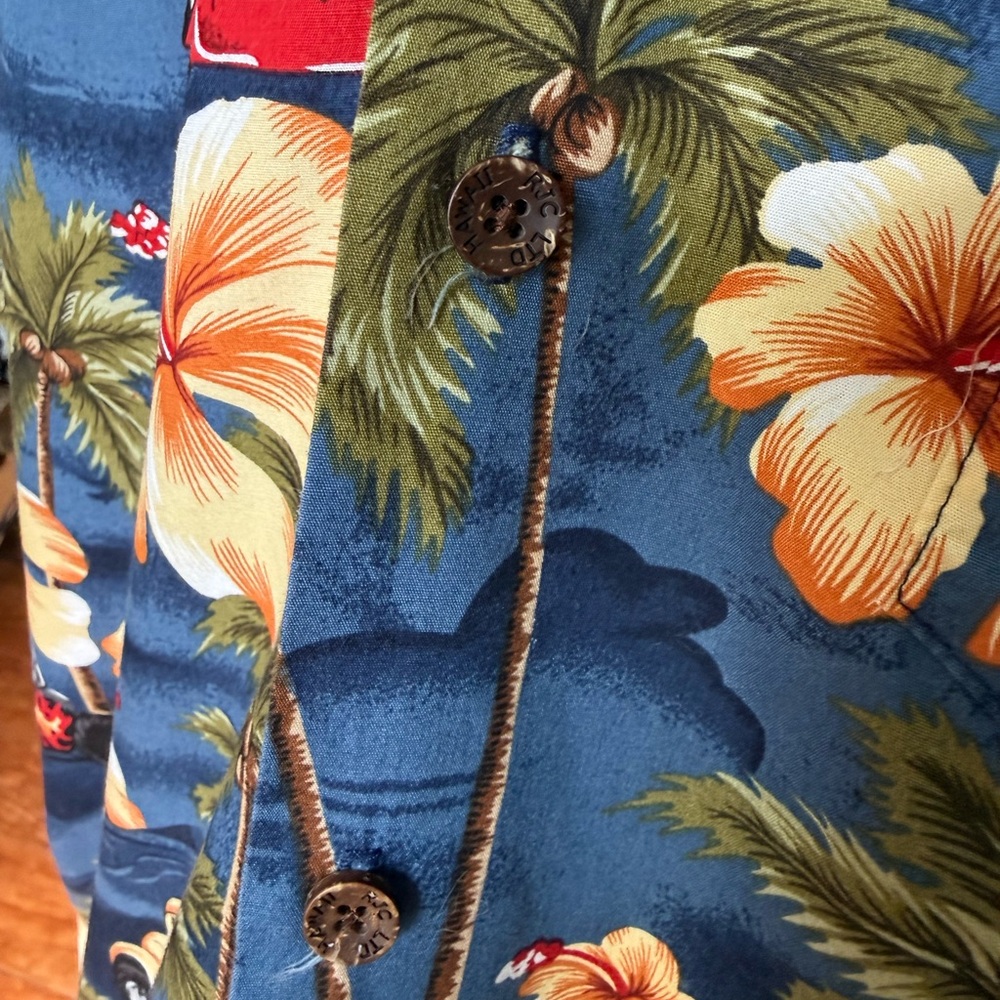 🌺 RJC Tropical Car Print Hawaiian Shirt - Blue - Picture 4 of 4